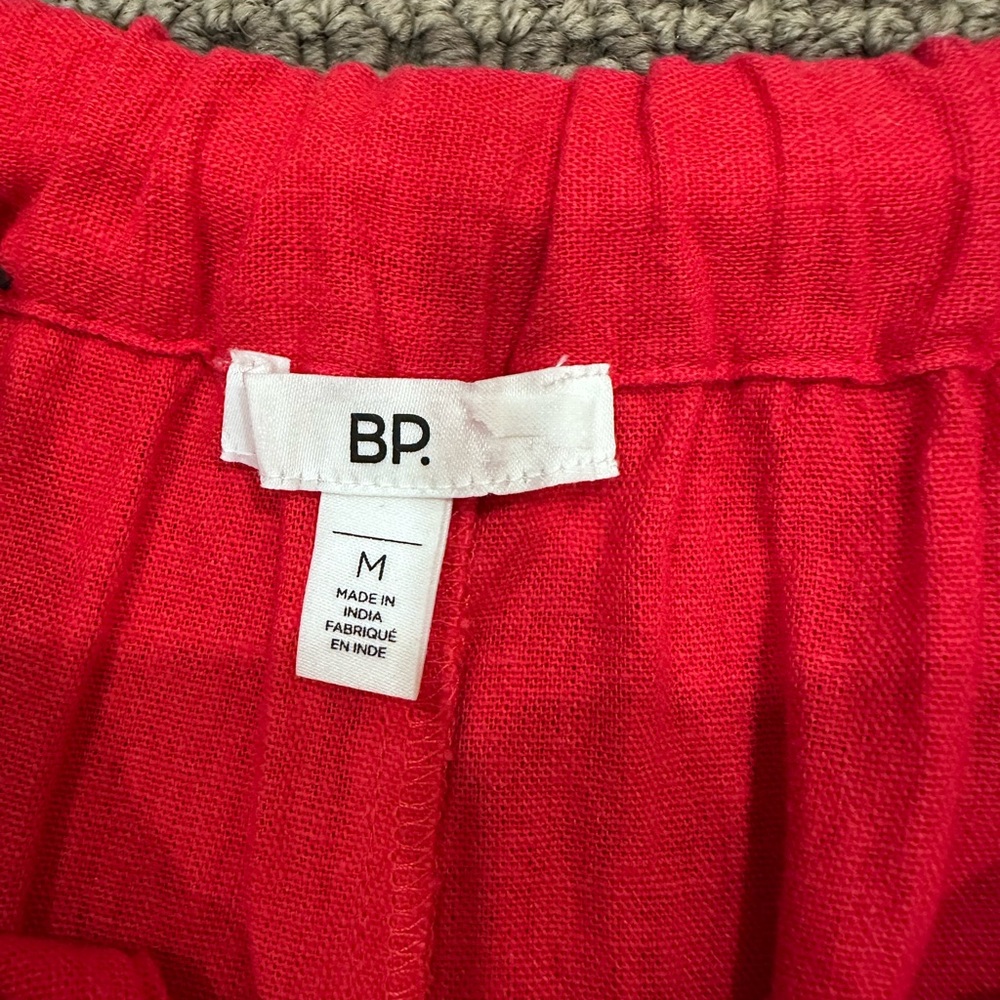 BP Red A-Line Skirt with Elastic Waistband